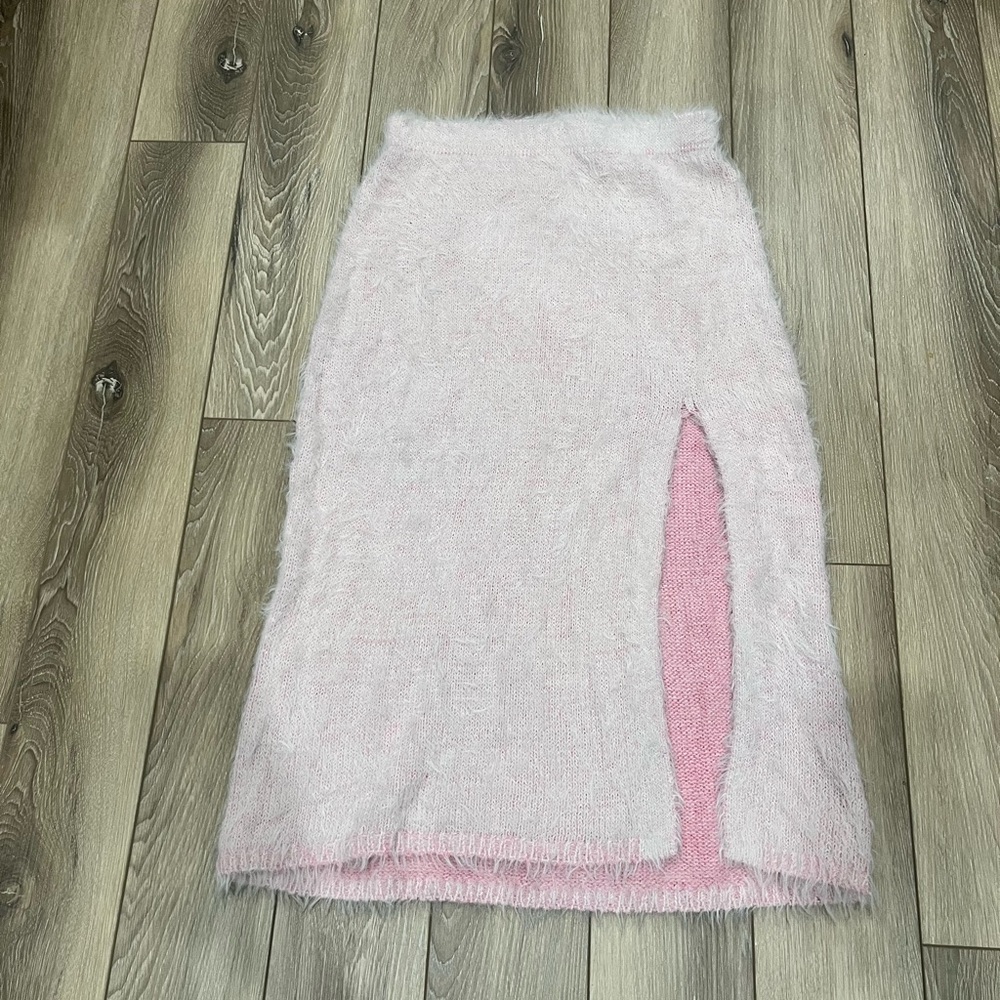 Soft Pink Fuzzy Skirt